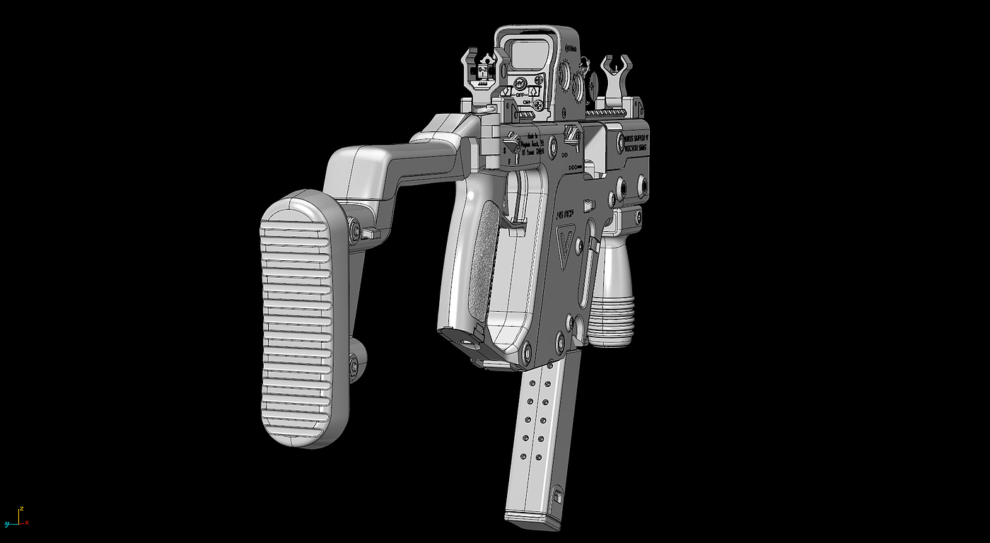 Kriss Vector，枪支，游戏，模型，军事，枪械模型，