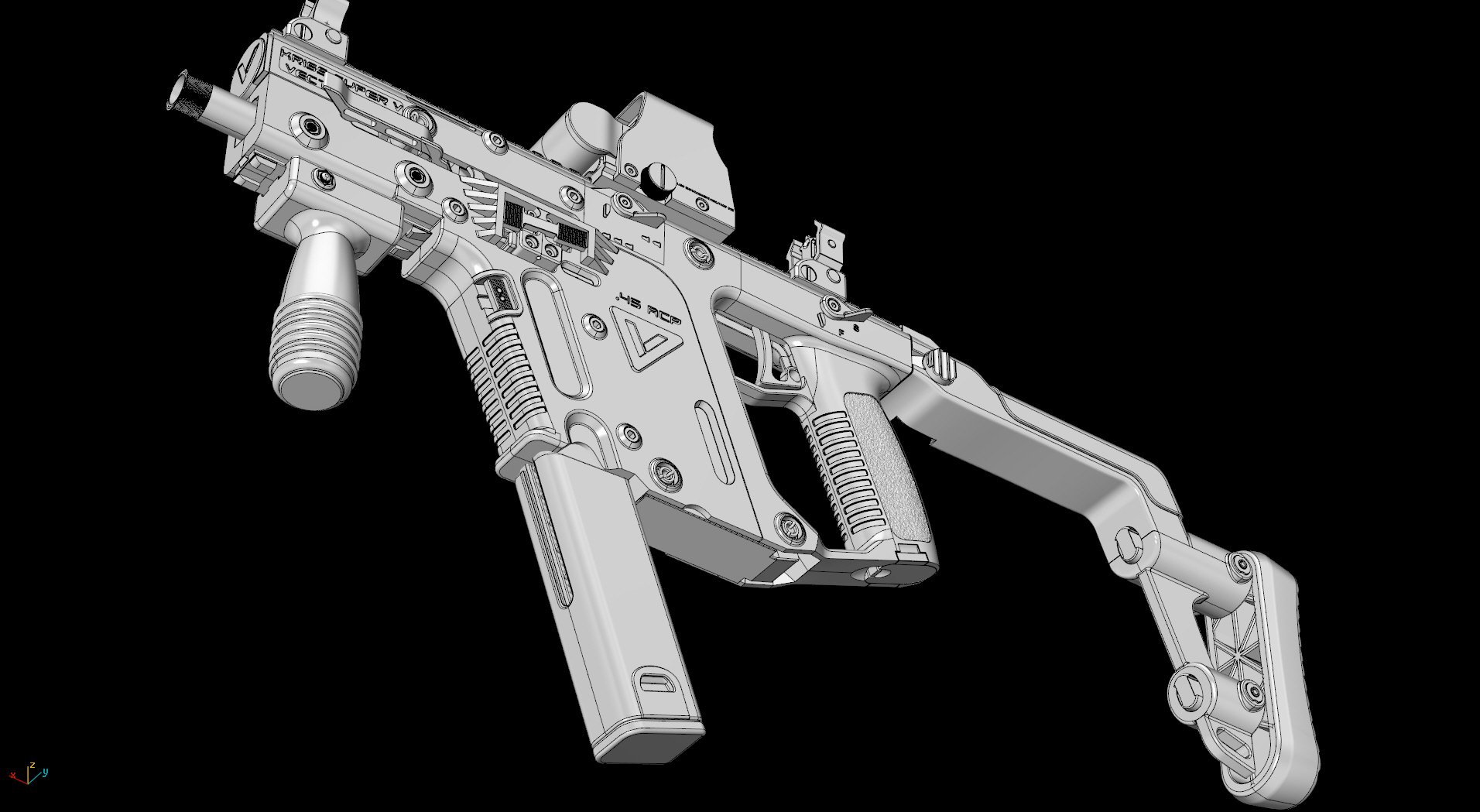 Kriss Vector，firearms，game，Model，military，Gun model，