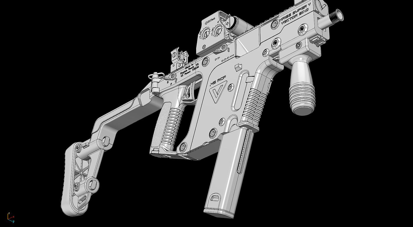 Kriss Vector，枪支，游戏，模型，军事，枪械模型，