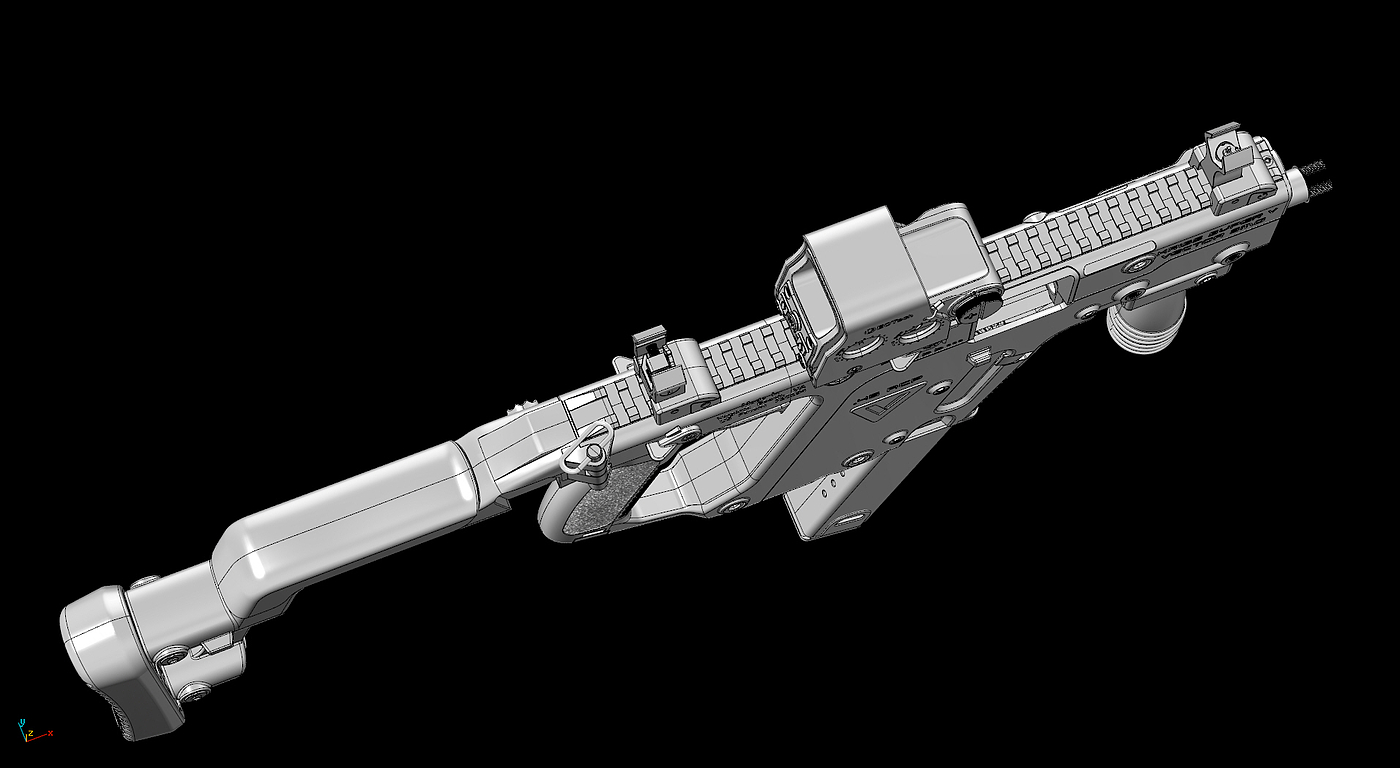 Kriss Vector，枪支，游戏，模型，军事，枪械模型，