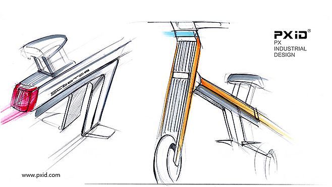 Pxid product oriented industrial design，Design of elderly scooter，Design of balance scooter，Scooter design，