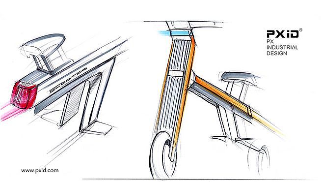pxid品向工业设计，老年代步车设计，平衡滑板车设计，滑板车设计，