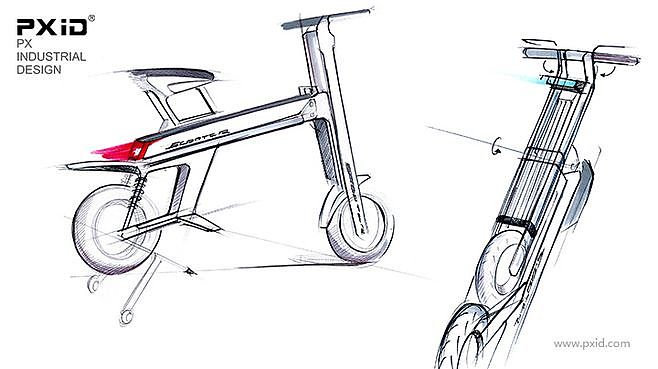 pxid品向工业设计，老年代步车设计，平衡滑板车设计，滑板车设计，