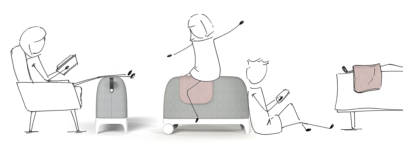 Air heater，keep warm，Air cooler，modern stylish，white，Bionics Design ，elephant，Tea cup design，