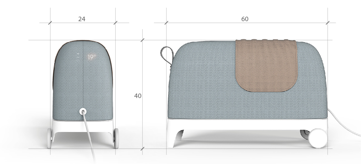 Air heater，keep warm，Air cooler，modern stylish，white，Bionics Design ，elephant，Tea cup design，