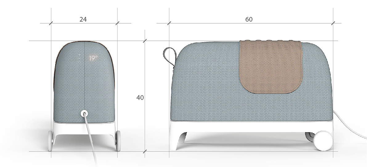 Air heater，keep warm，Air cooler，modern stylish，white，Bionics Design ，elephant，Tea cup design，