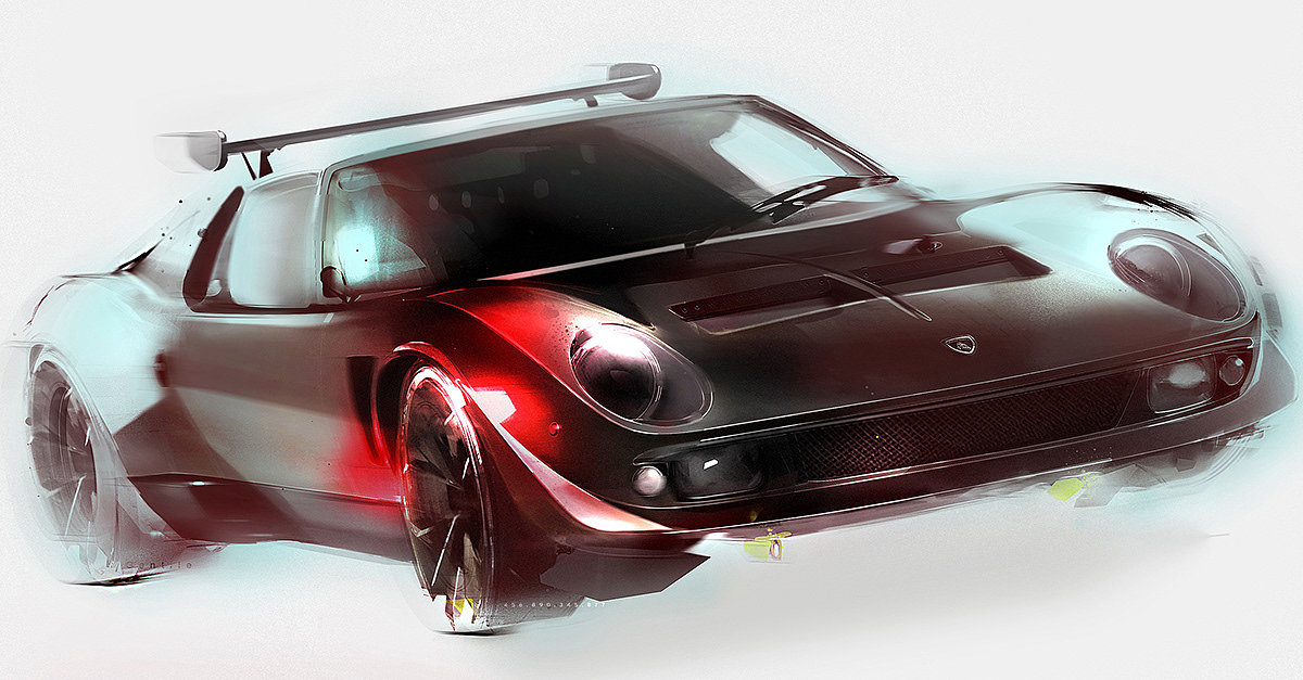 Hand drawn car，vehicle，manuscript，industrial design，