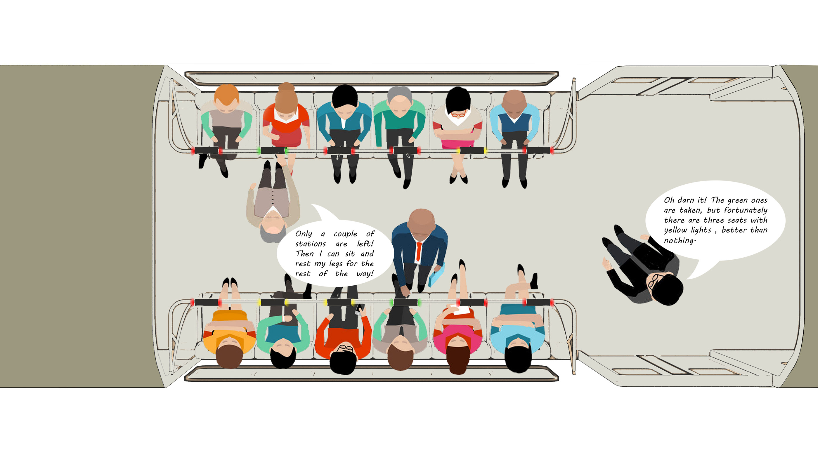 Sitmate，train，metro，intelligence，Handrail，