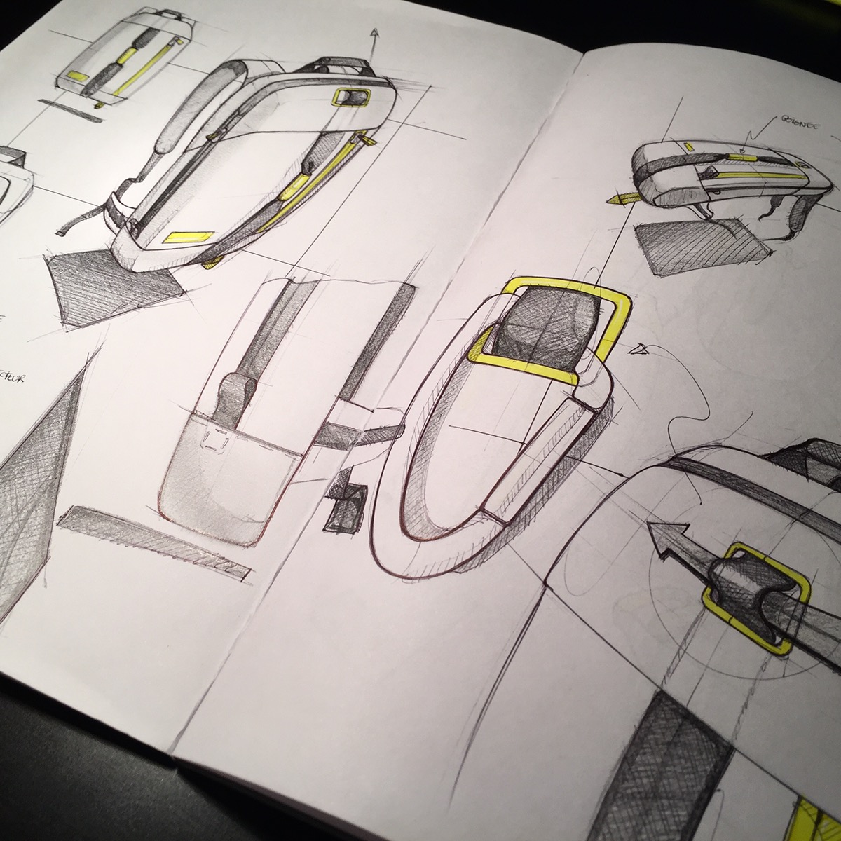 knapsack，shoes，Design，Sketch，