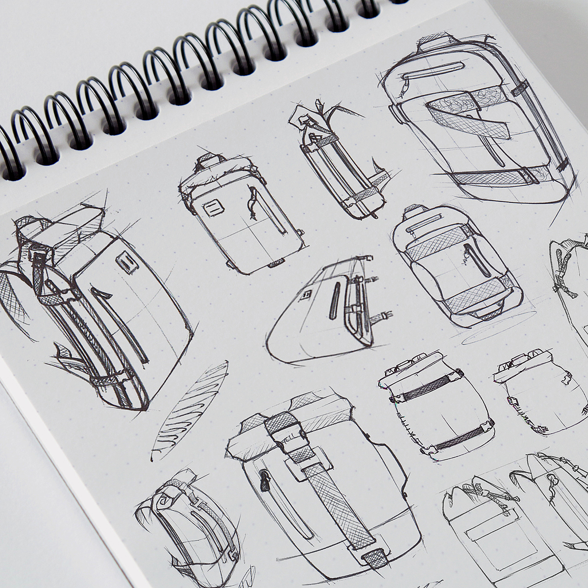 knapsack，shoes，Design，Sketch，