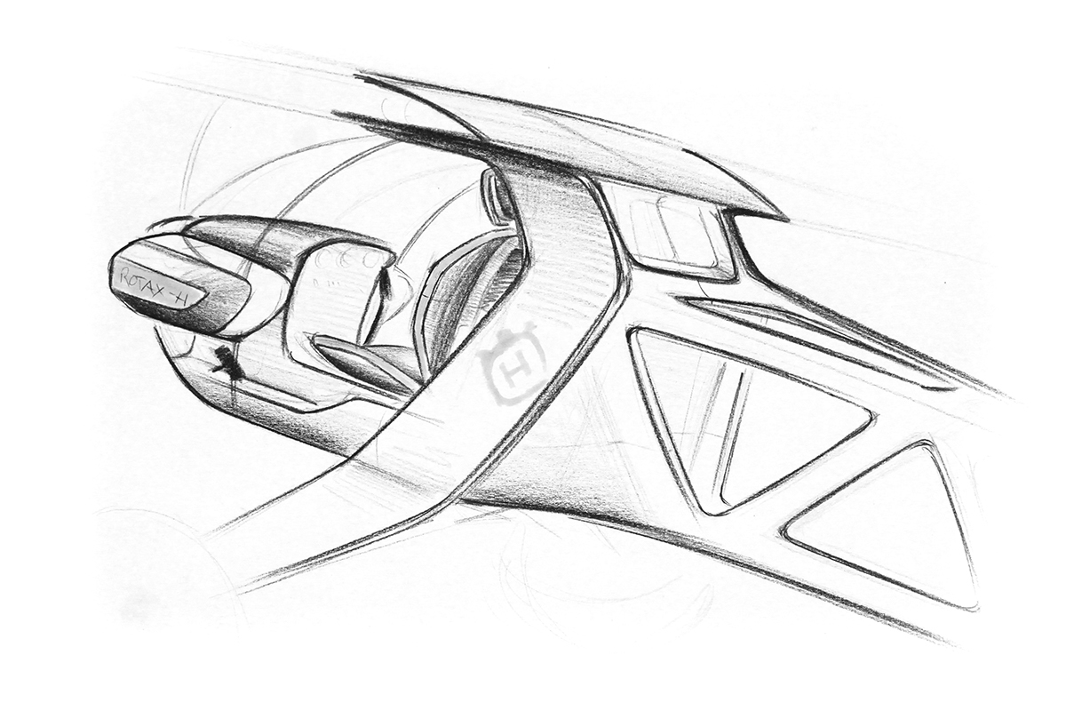 black，Husqvarna，Short landing gear，aircraft，