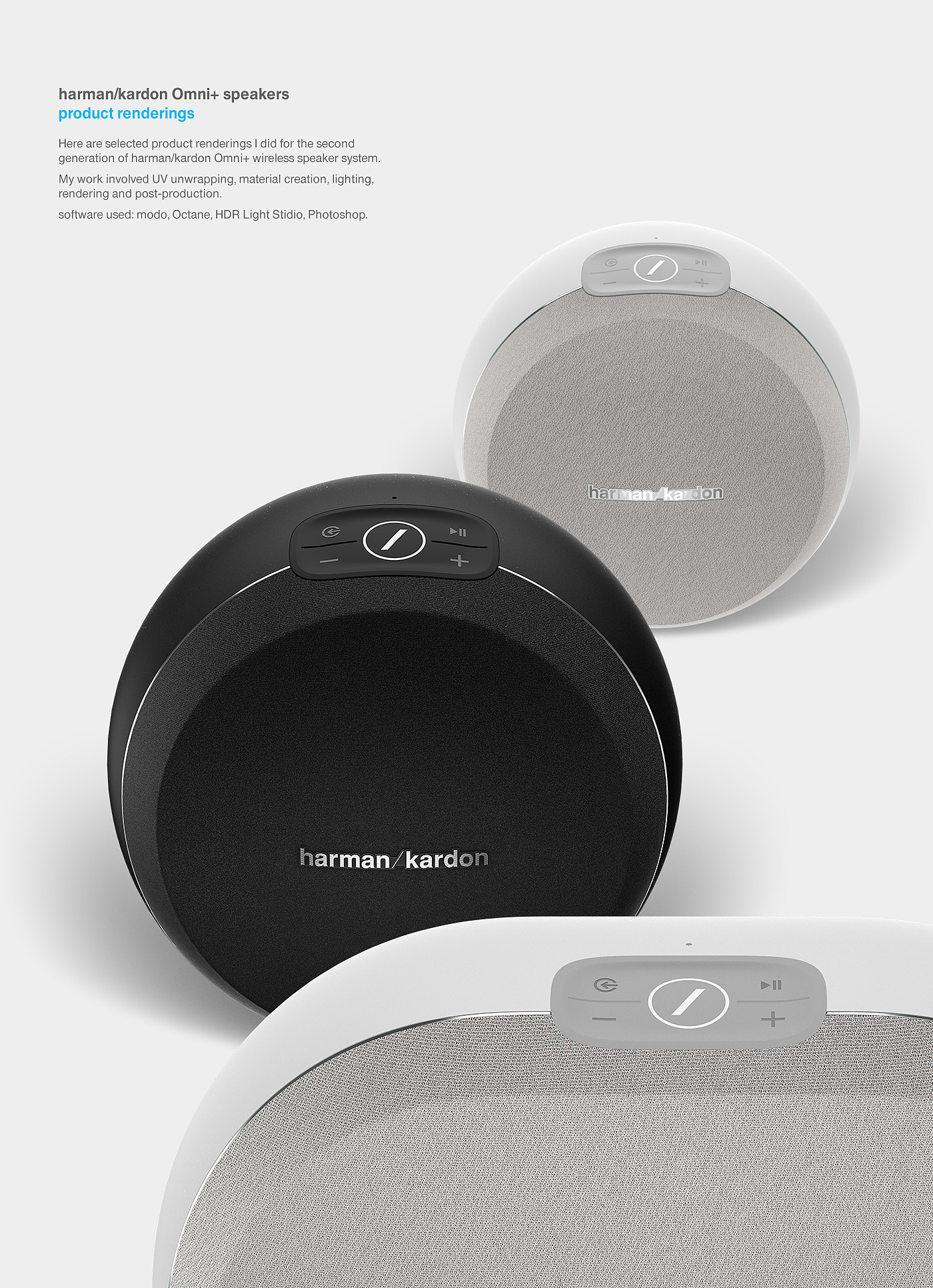 扬声器，无线，效果图，Harman Kardon，harman，智能，