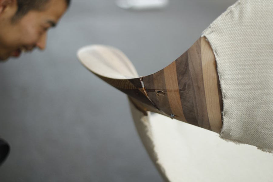 chair，Polished wood，product design，