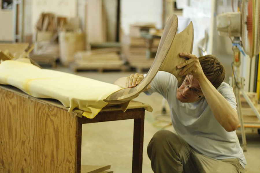 chair，Polished wood，product design，