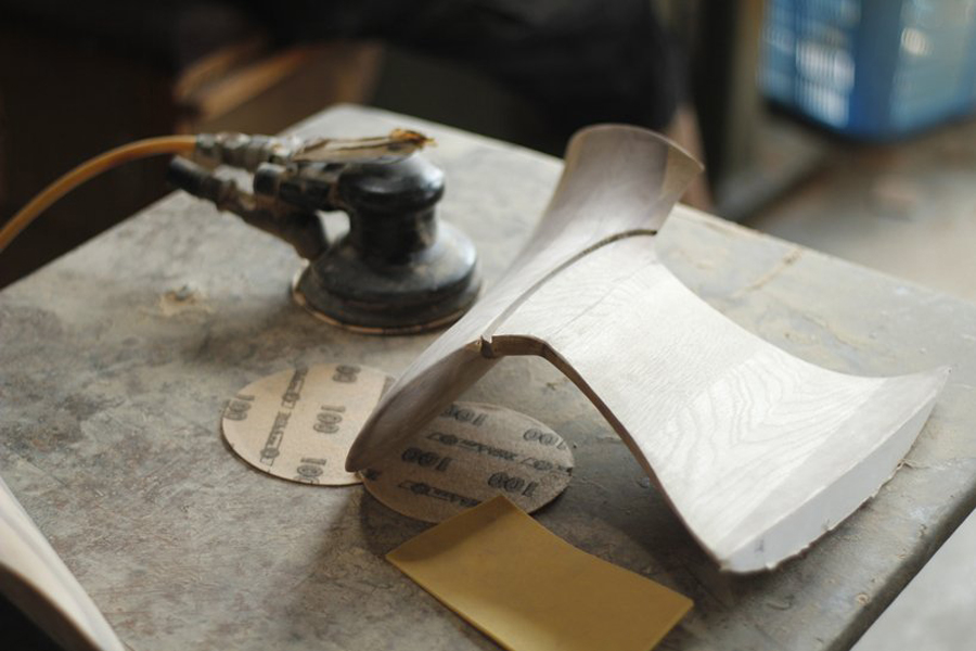chair，Polished wood，product design，