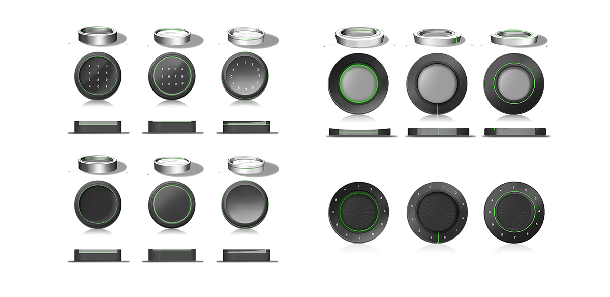 intelligence，circular，Door lock，