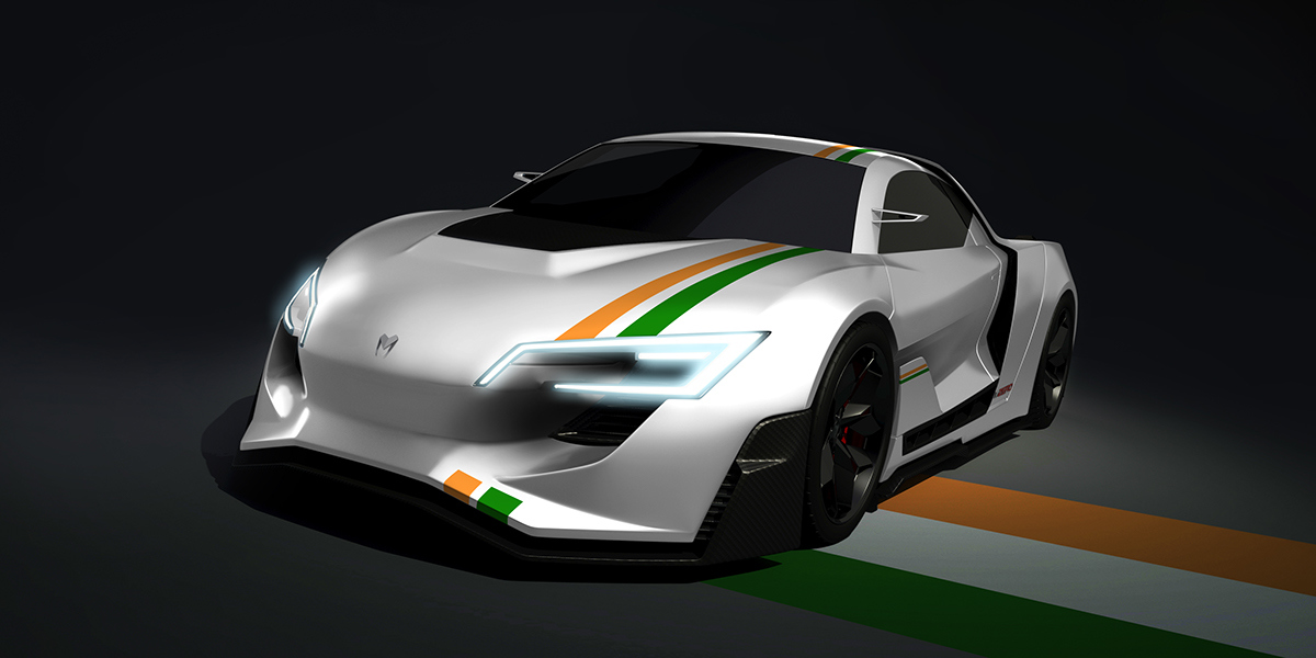 Automatic design，Hybrid sports car，Dynamic fashion，Uniqueness，industrial design，