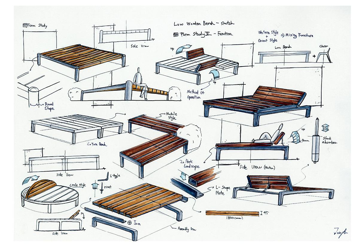 Wooden chair，the republic of korea，Joseph Yang，Pyeongsang，