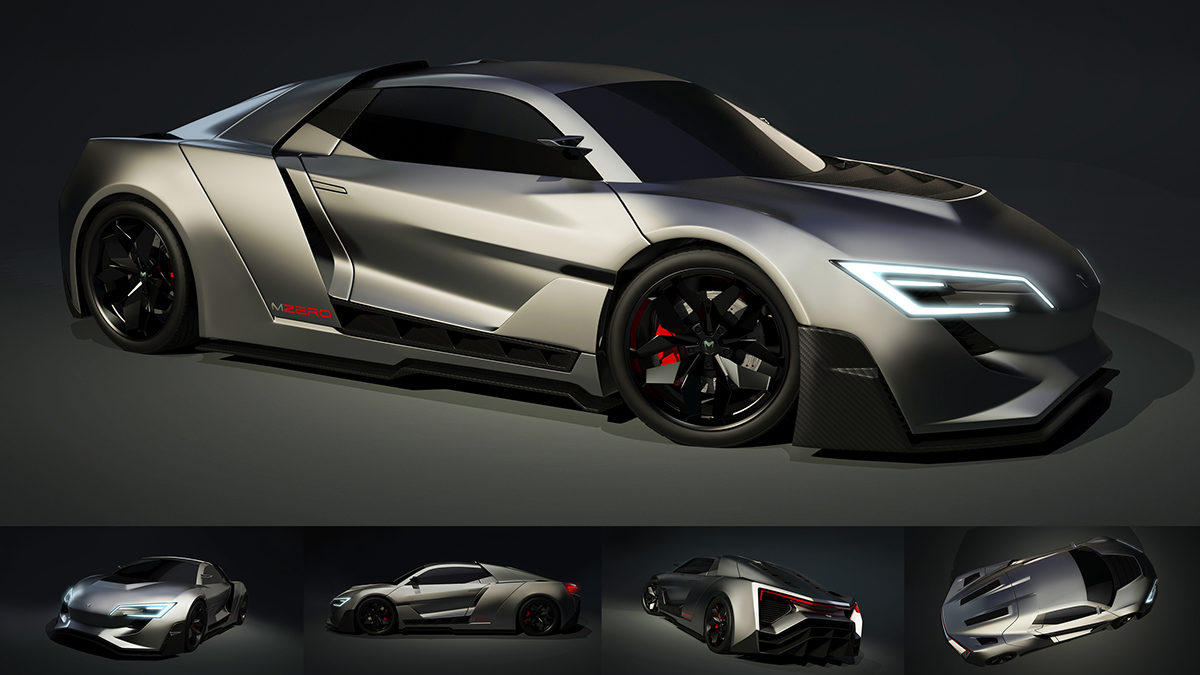 Automatic design，Hybrid sports car，Dynamic fashion，Uniqueness，industrial design，