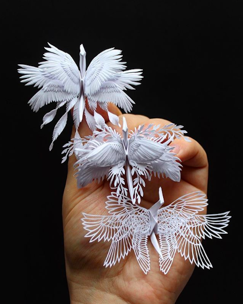 Cristian，Marianciuc，Folding paper crane，manual，various，
