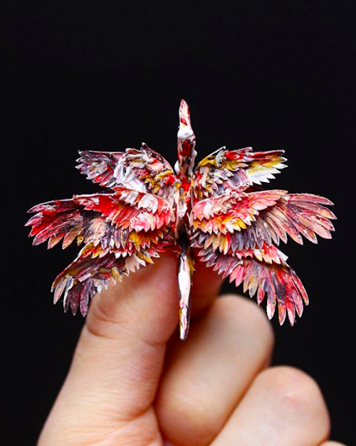 Cristian，Marianciuc，Folding paper crane，manual，various，