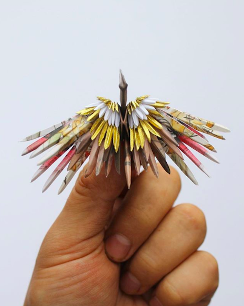Cristian，Marianciuc，Folding paper crane，manual，various，