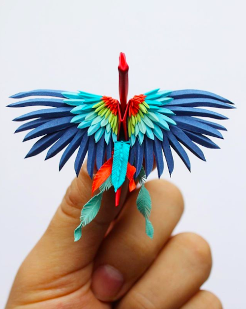 Cristian，Marianciuc，Folding paper crane，manual，various，