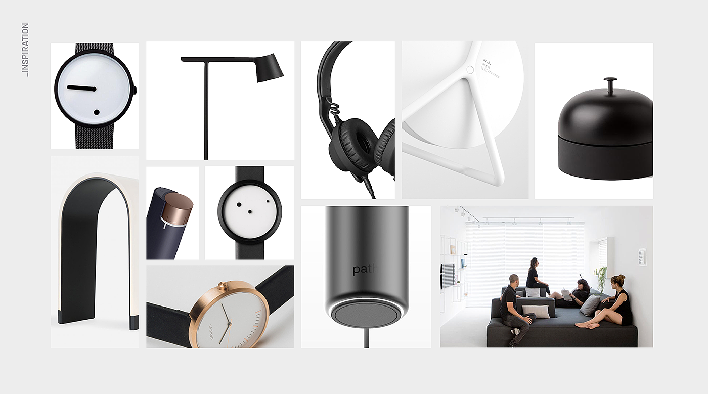 black and white，Minimalist，Wrist watch，