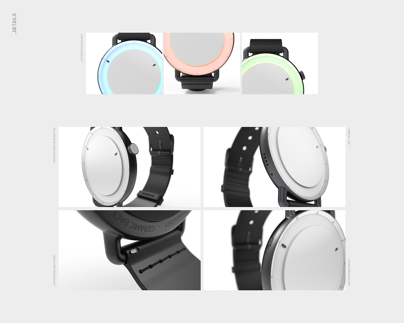 black and white，Minimalist，Wrist watch，