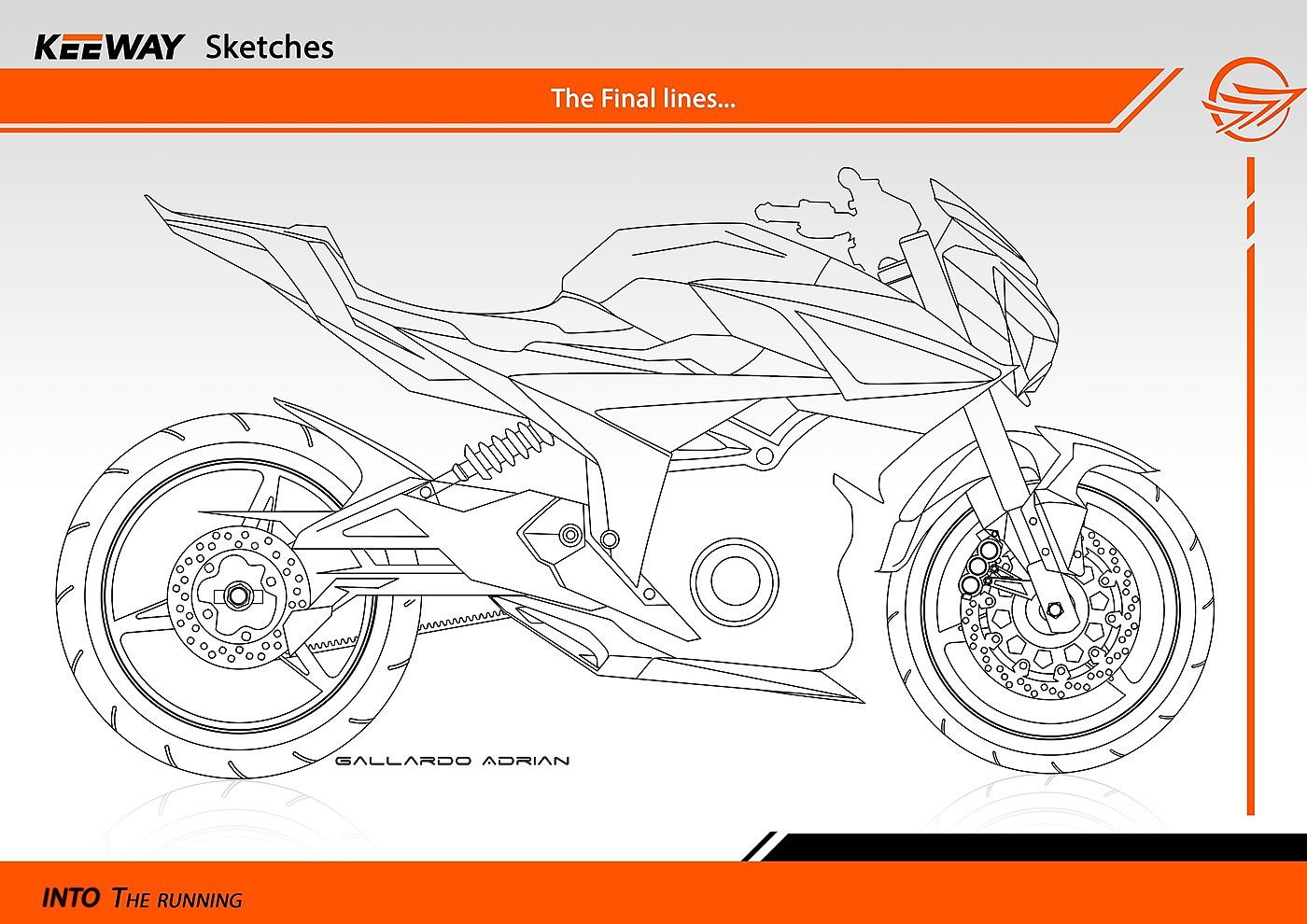 motorcycle，Keeway Motor，black，white，