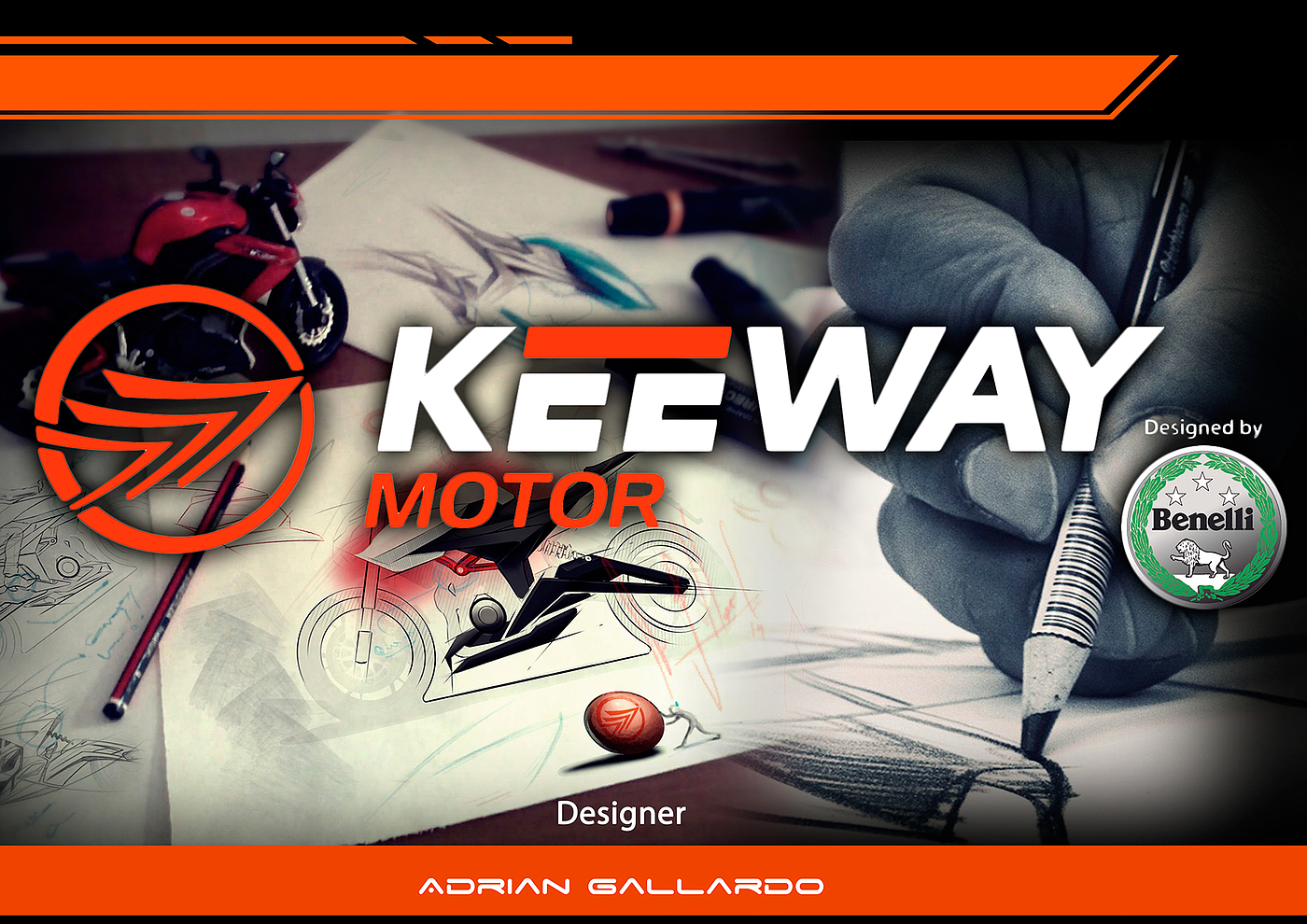 motorcycle，Keeway Motor，black，white，