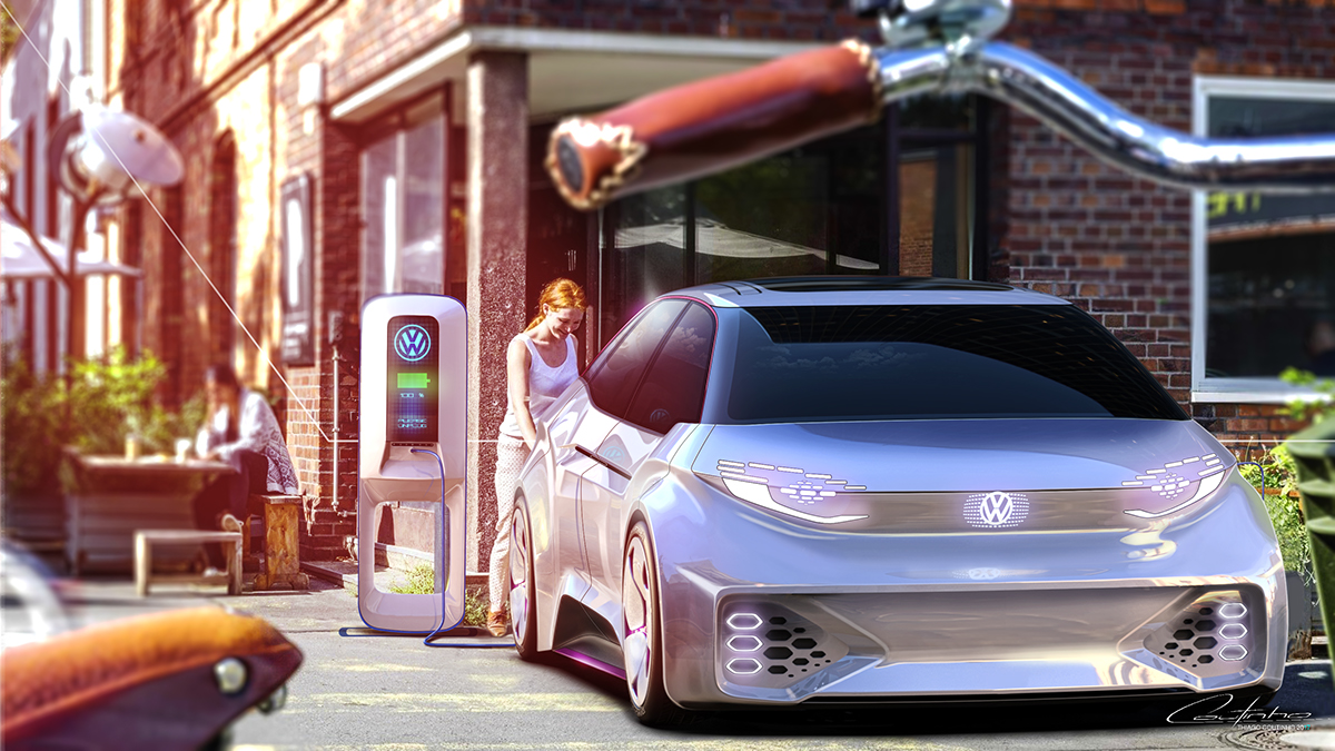 automobile，vehicle，Volkswagen，Volkswagen ID van，