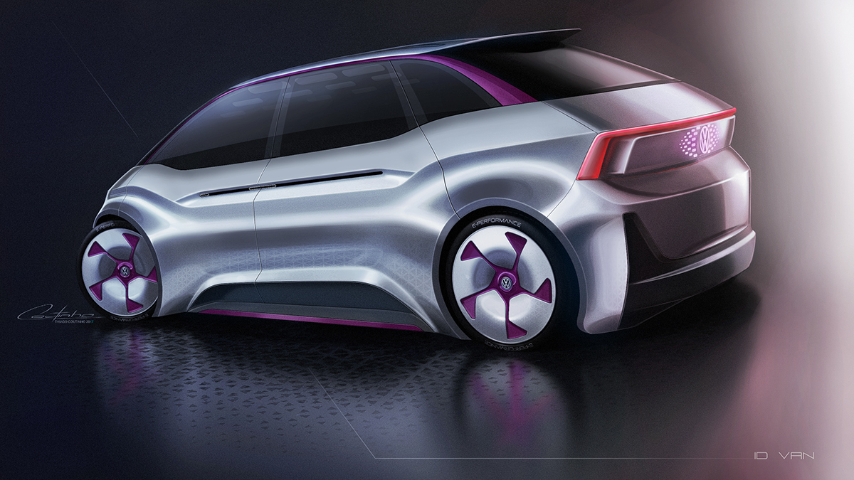 automobile，vehicle，Volkswagen，Volkswagen ID van，