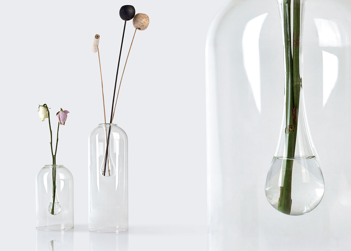 Glass，vase，decorate，transparent，TEAR Flowerpot，Home Furnishing，