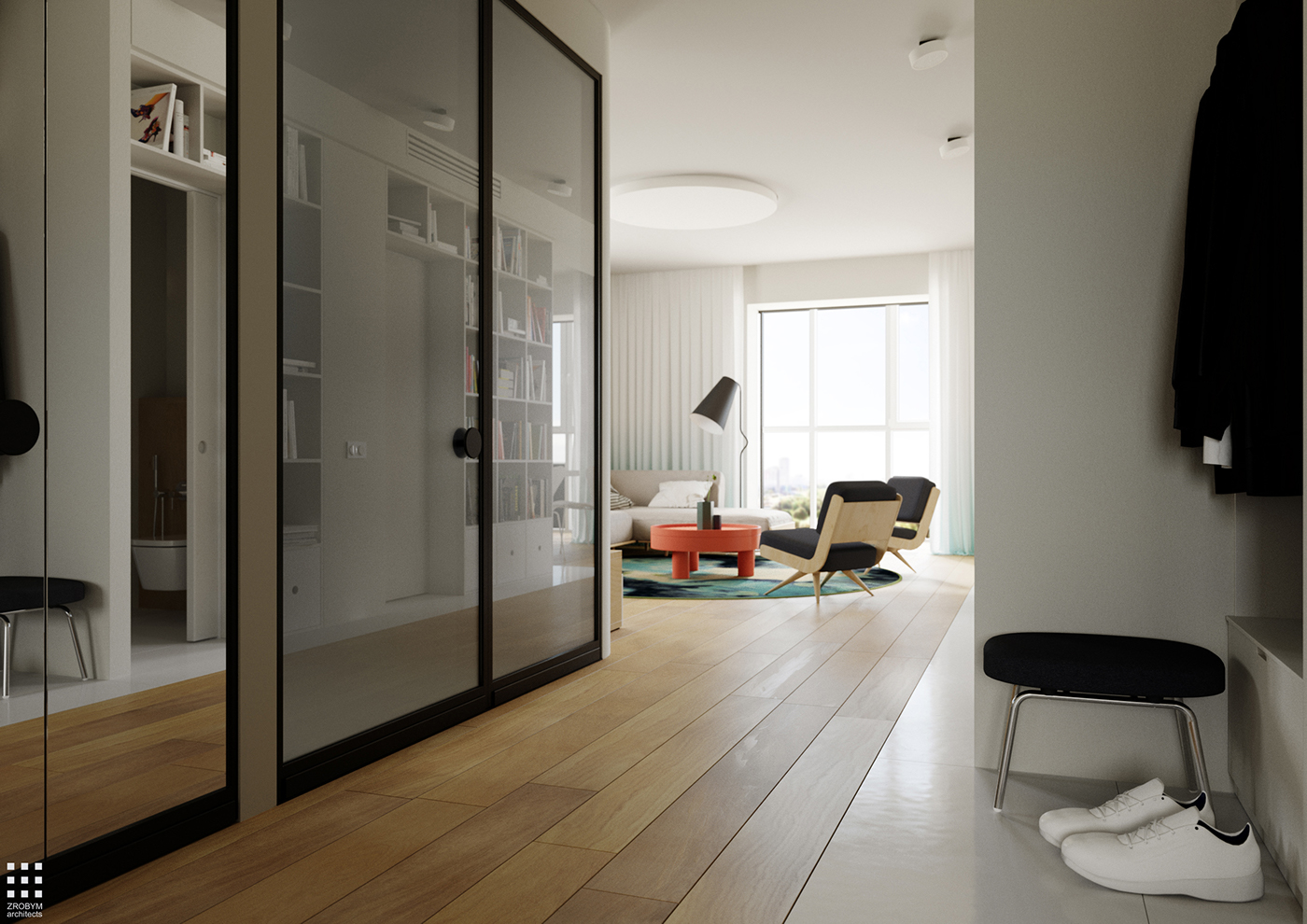 Interior design，Russia，92 square meters，