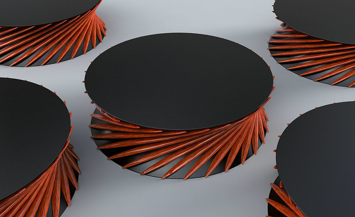 Turbine，Side table，Table，Home Furnishing，Jason Phillips，