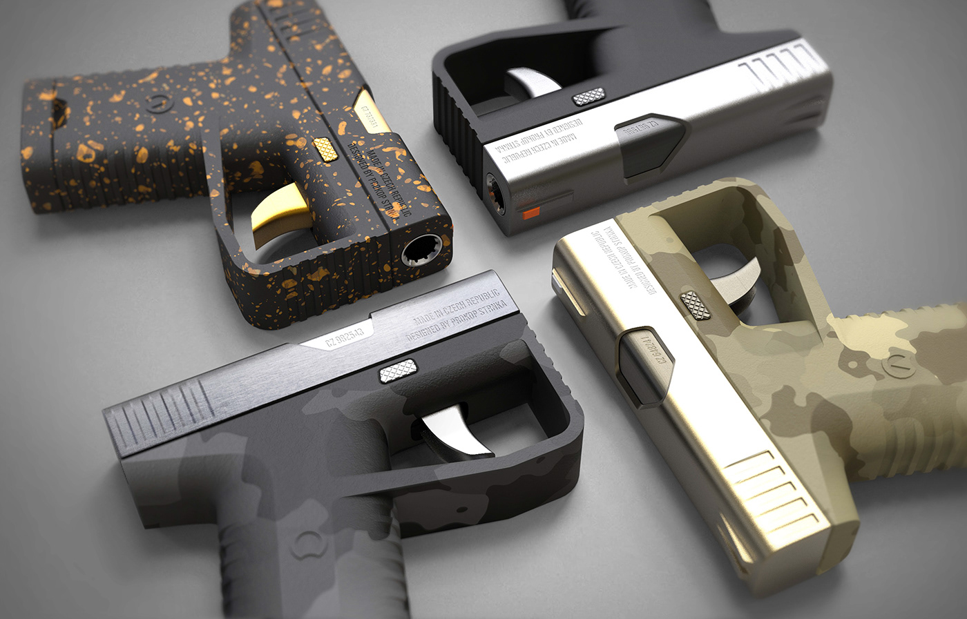Game design，conceptual design，SELF-DEFENCE，Pistol，