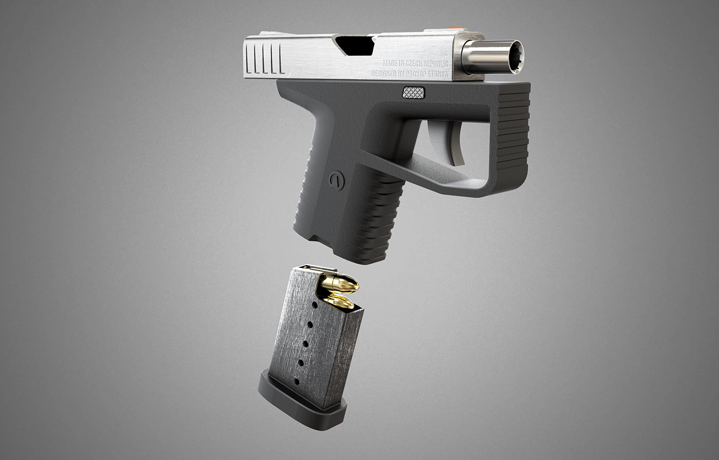 Game design，conceptual design，SELF-DEFENCE，Pistol，