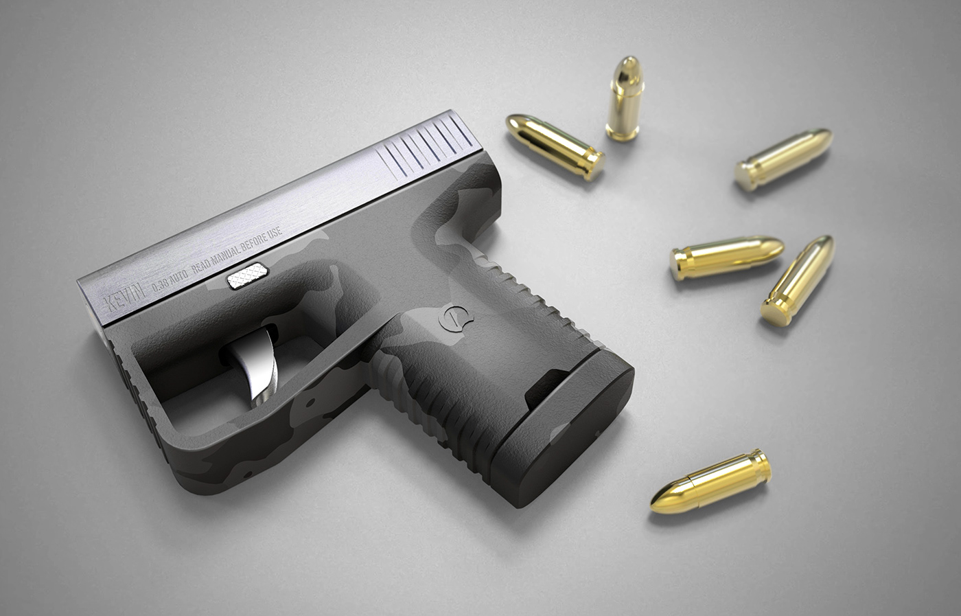 Game design，conceptual design，SELF-DEFENCE，Pistol，