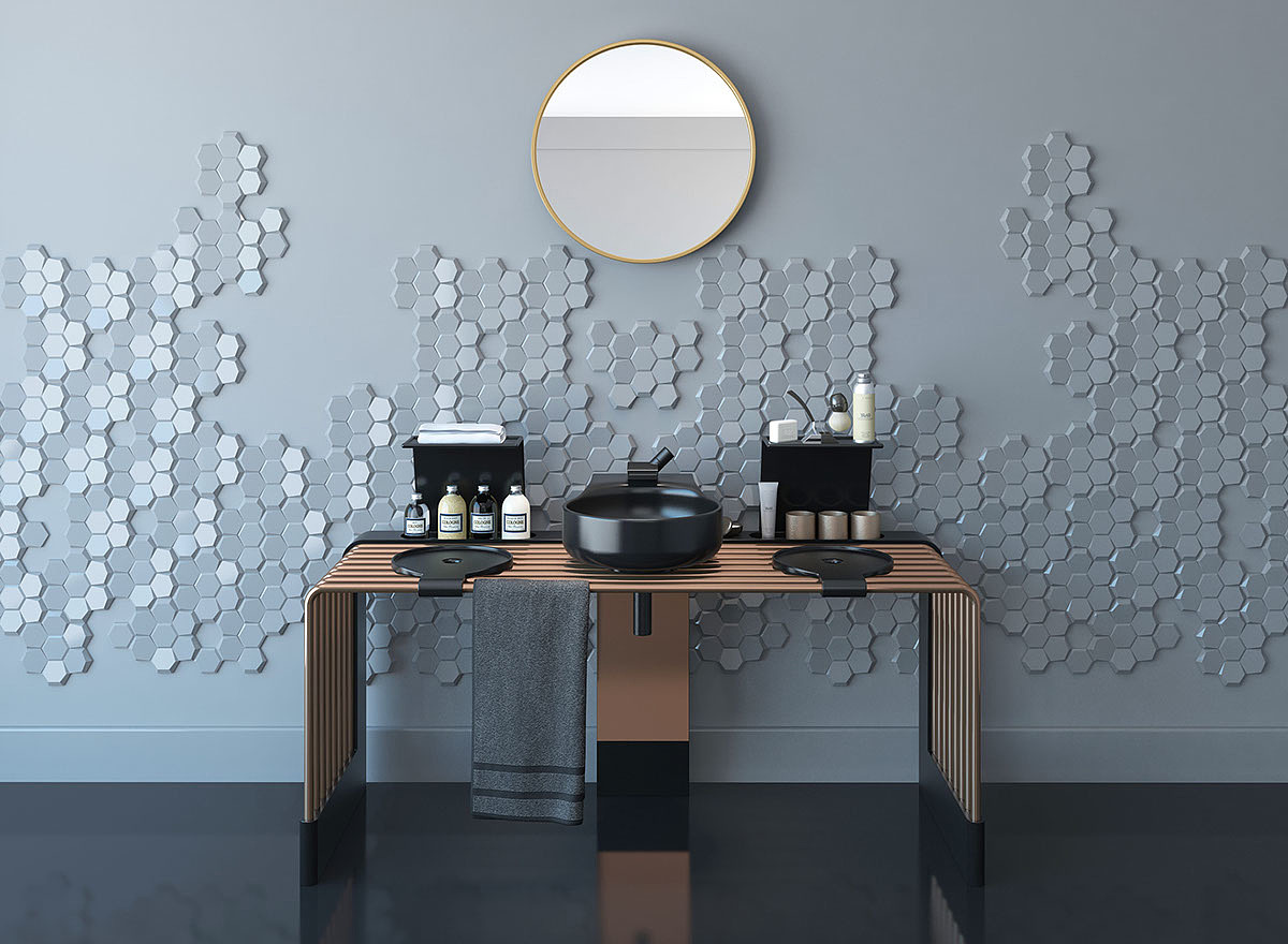 Home design，copper ，Wash basin，