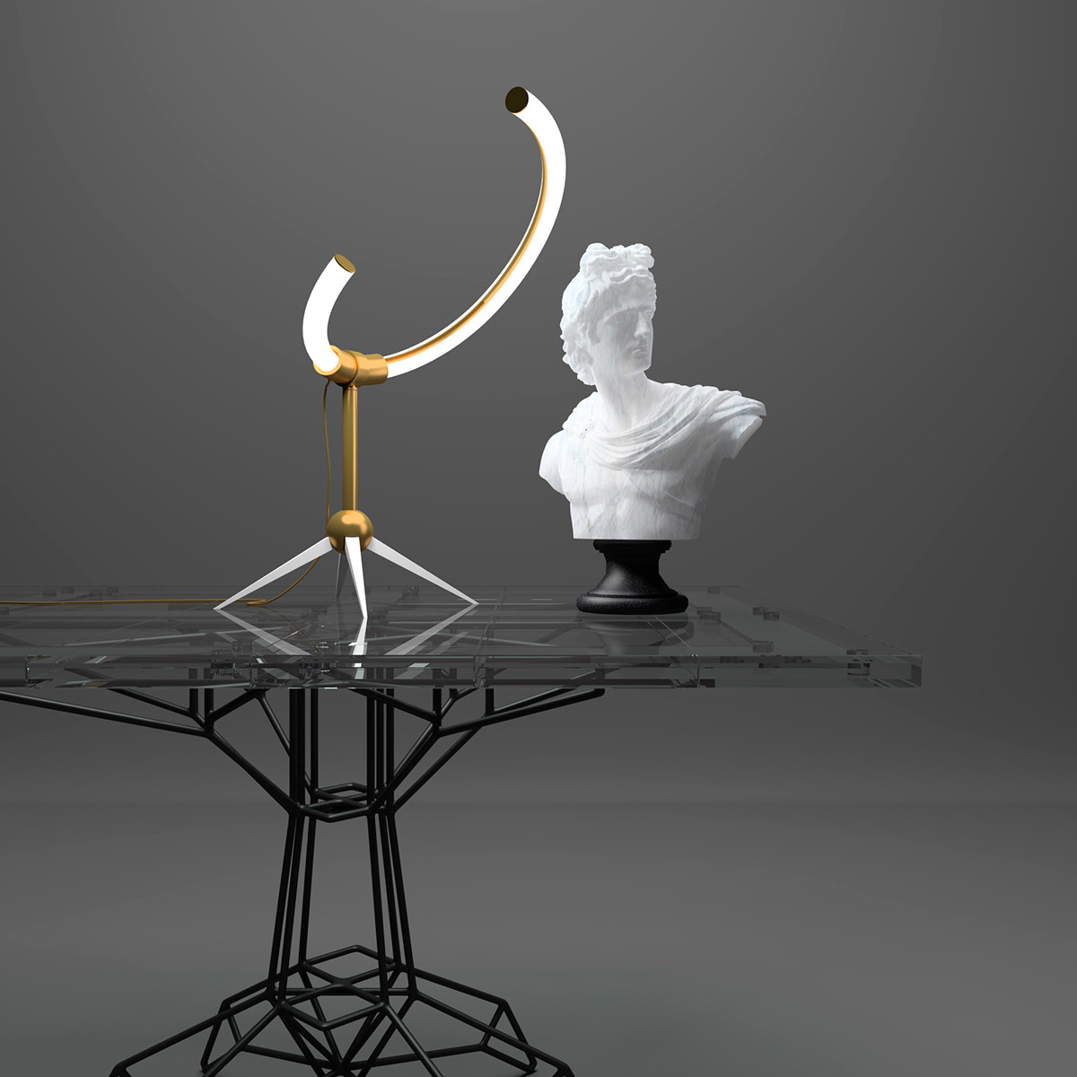 Desk lamp，furniture，table lamp，Lighting tools，