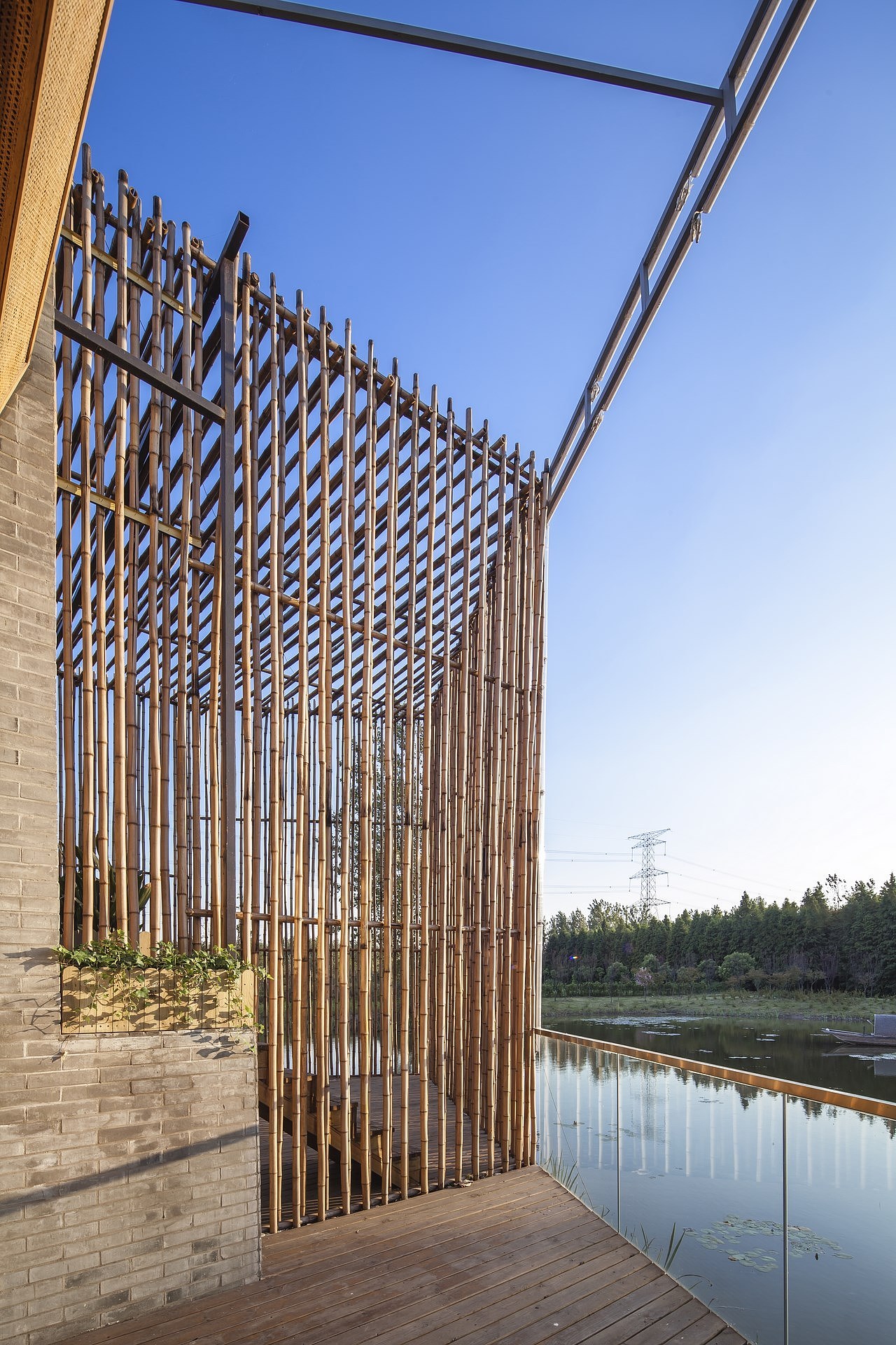 tea garden，Chinese style，Architectural design，