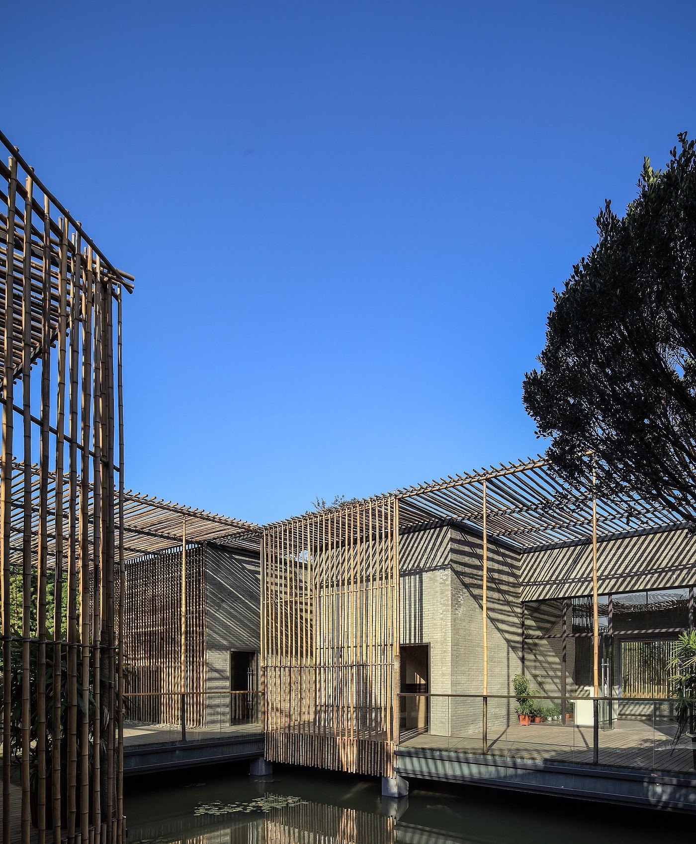 tea garden，Chinese style，Architectural design，
