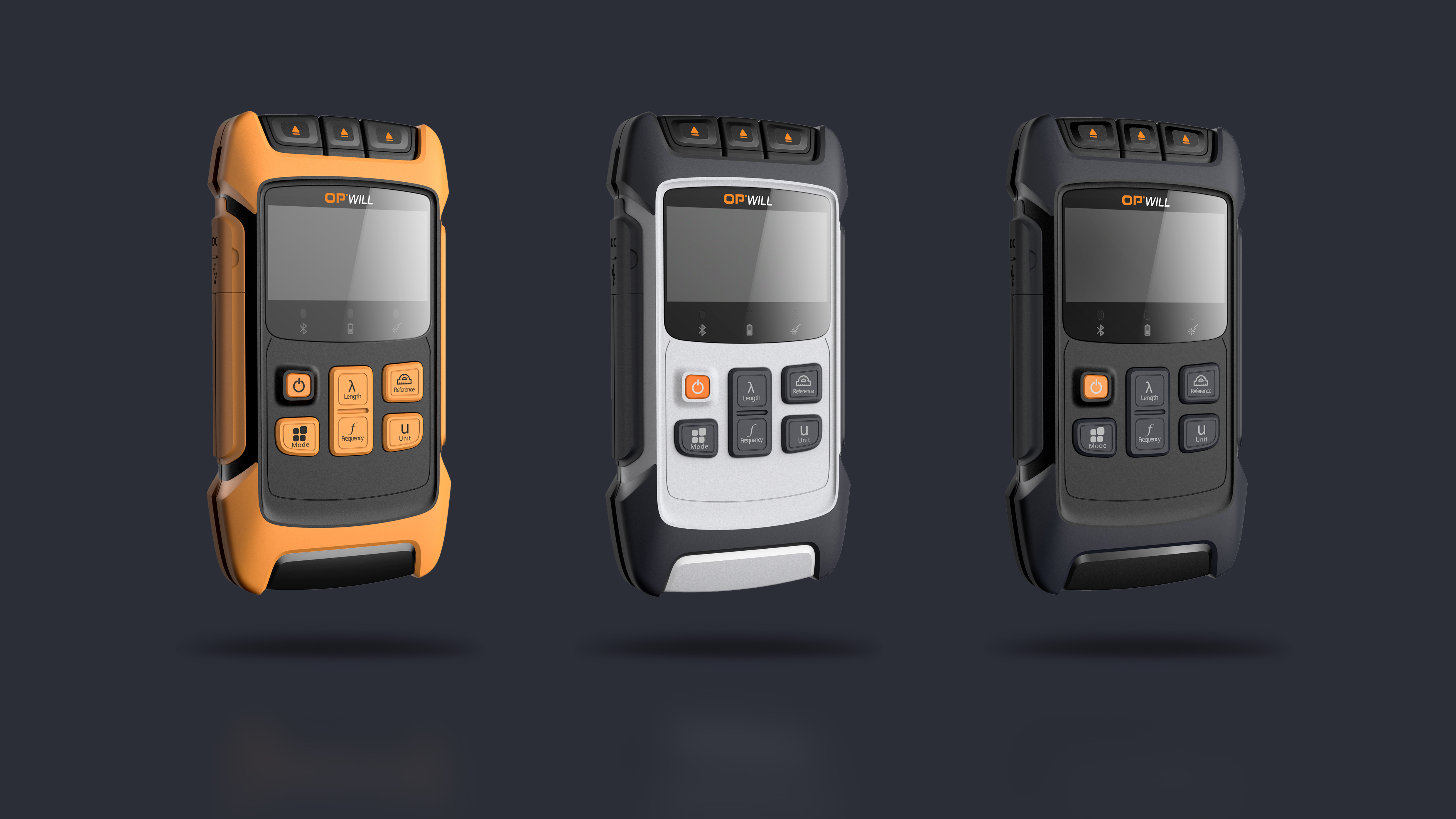 Brand language，New major，Network optical fiber，Two color injection molding，Modeling details，Handheld device，