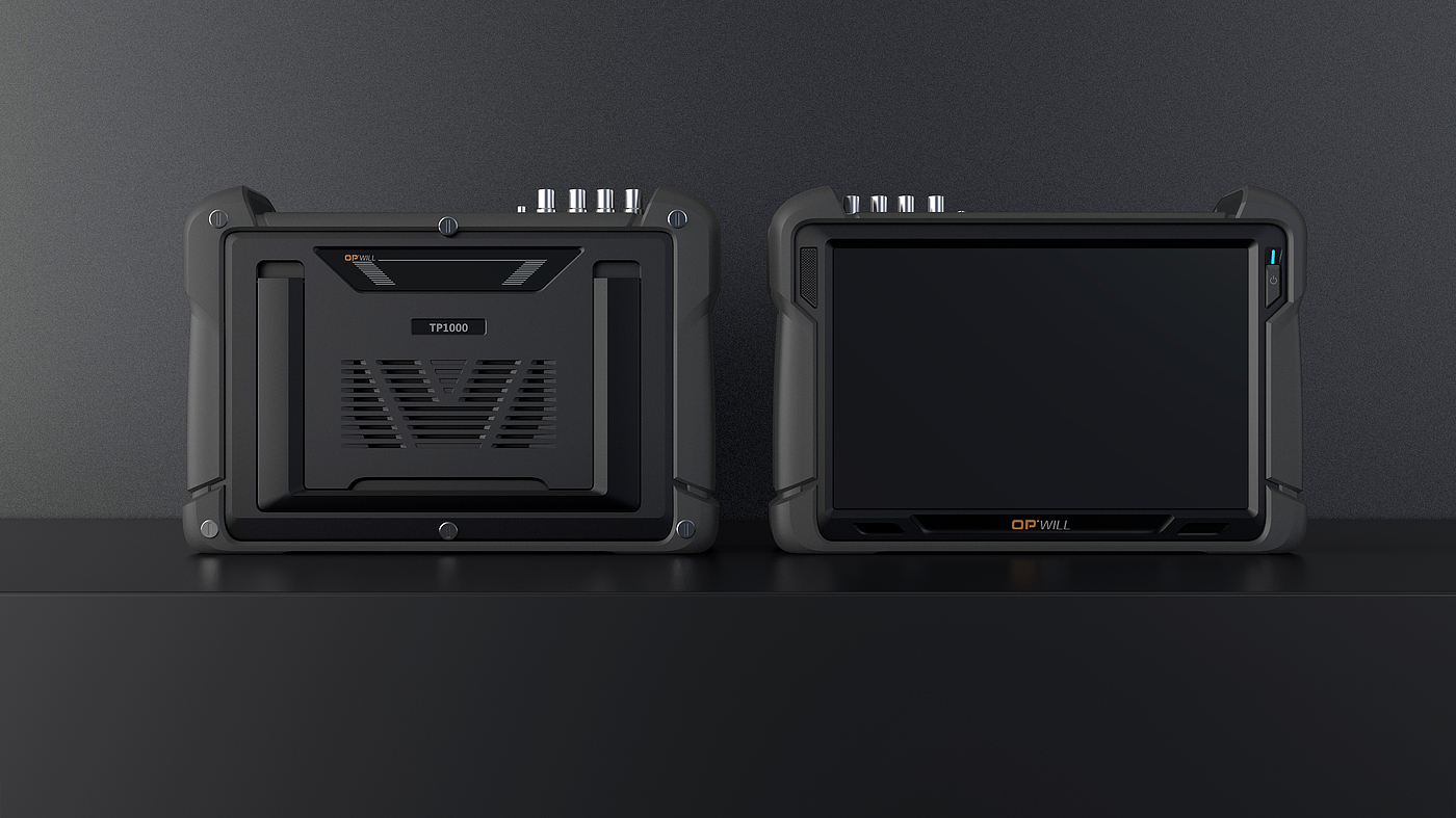 Brand language，New major，Network optical fiber，Two color injection molding，Modeling details，Handheld device，