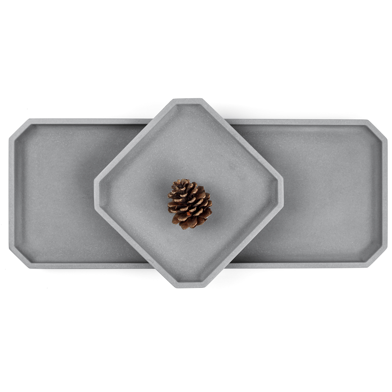 Cement tray，Storage tray，Creative decorative plate，New Chinese tea tray，