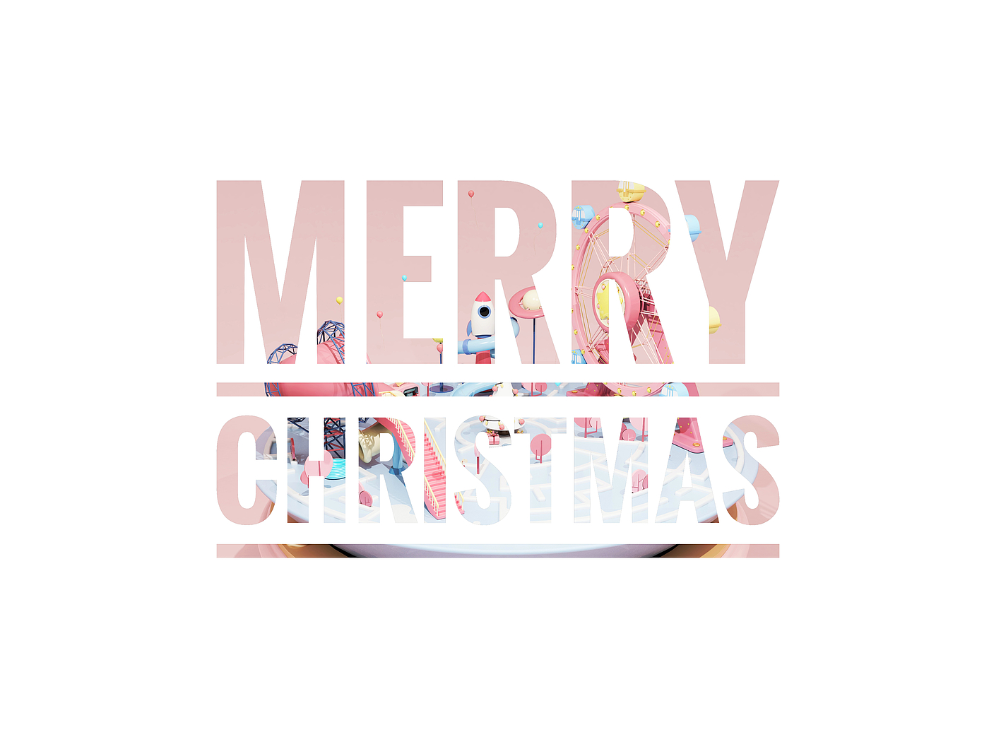 christmas，Crystal ball，Toys，festival celebration，keyshot8，children，Amusement Park，girl，
