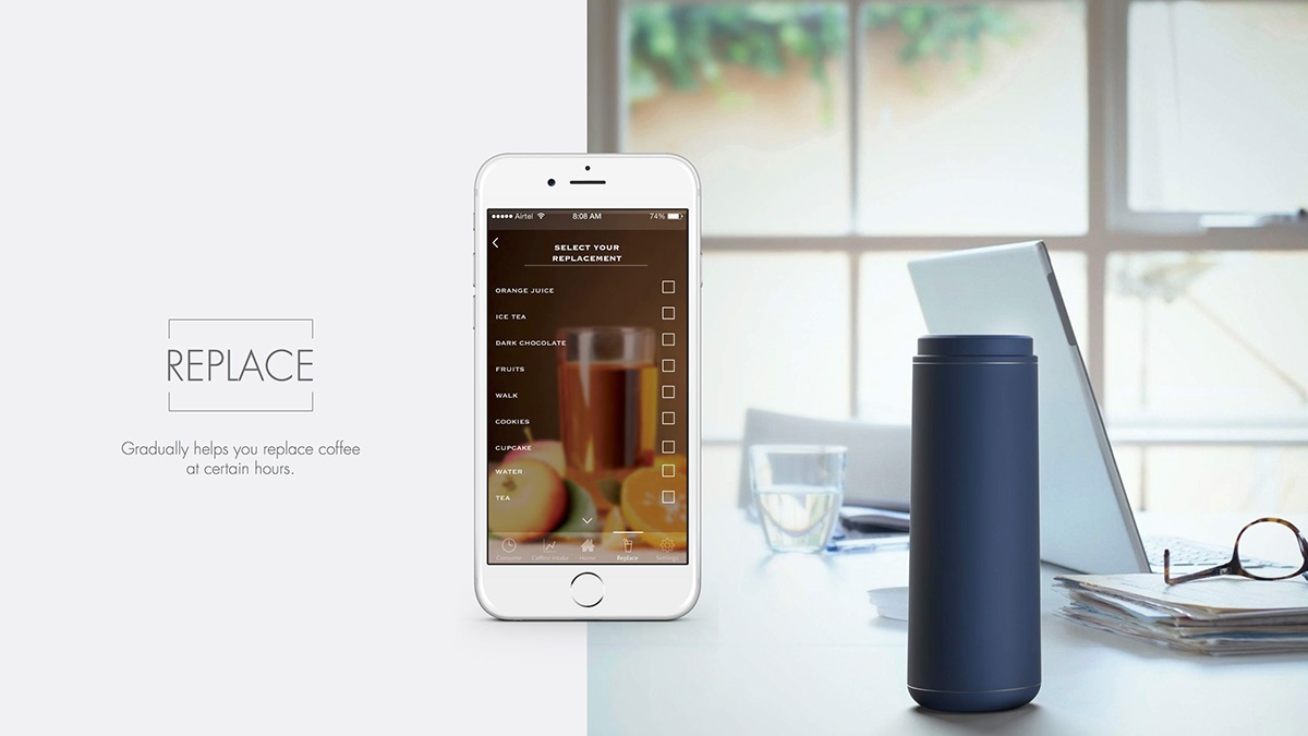 coffee cup，vacuum cup，Intelligent products，