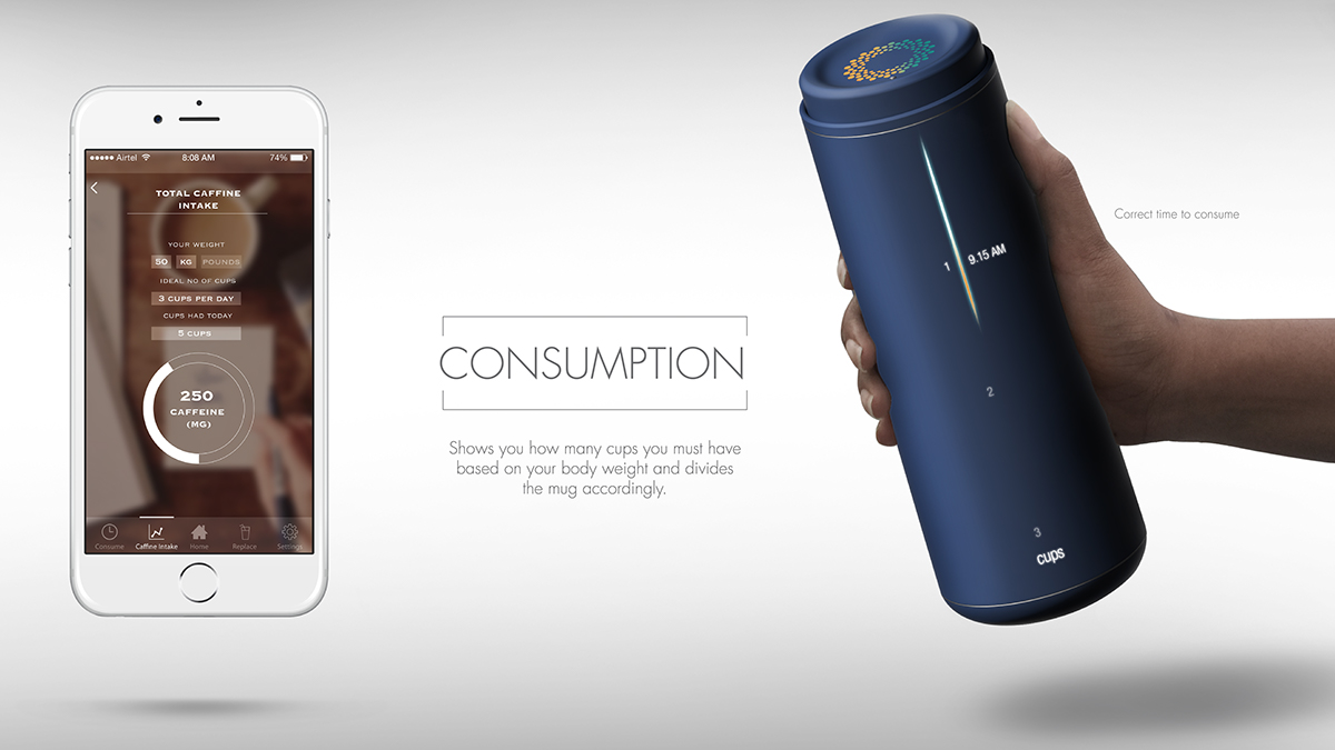 coffee cup，vacuum cup，Intelligent products，