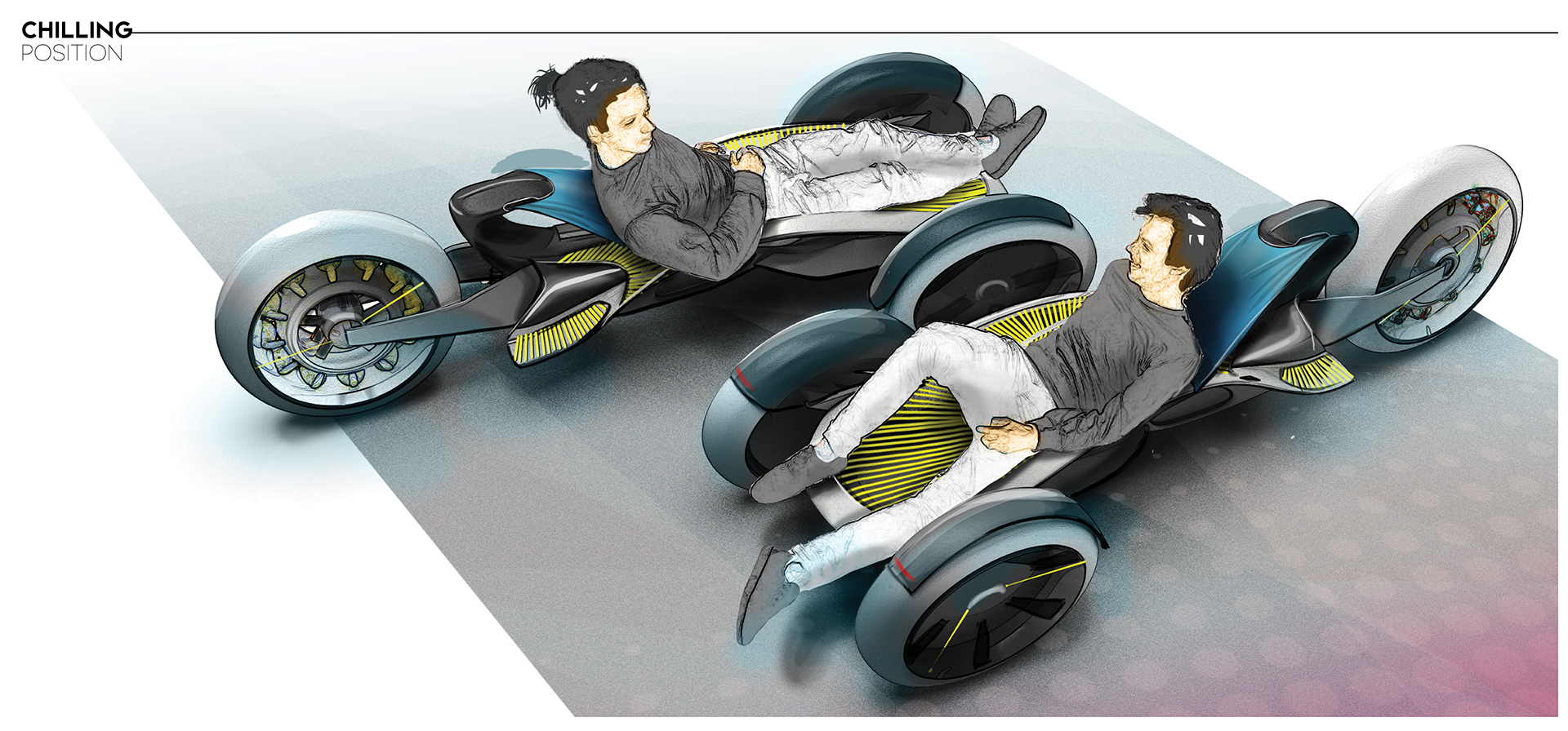 Z Generation，vehicle，Lie flat，motorcycle，